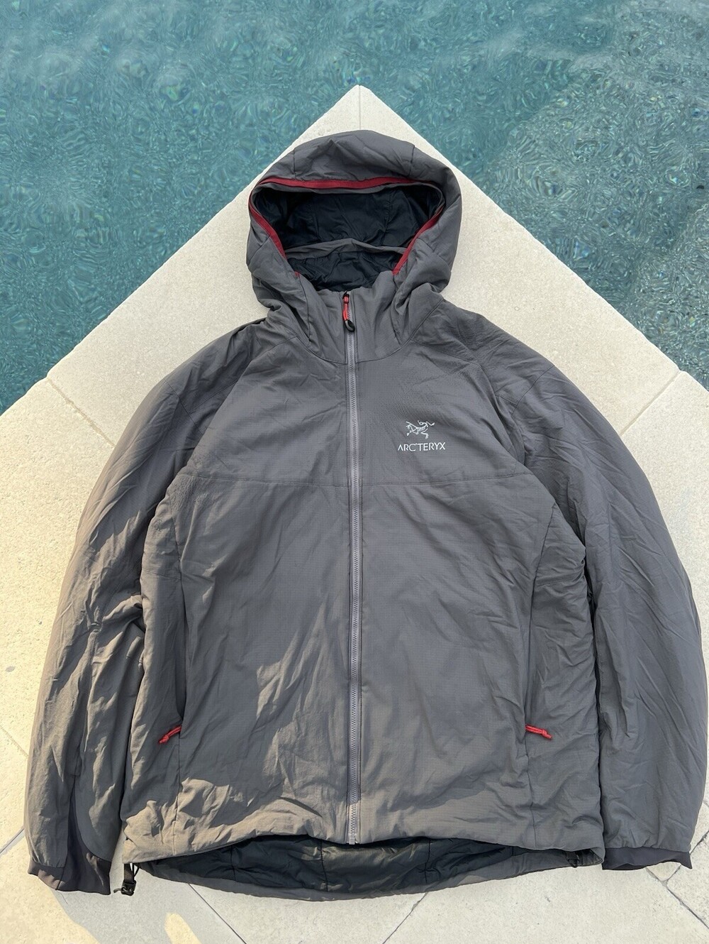ARC'TERYX Atom AR Hoody L Gray Red Mens XL Hoody Insulated